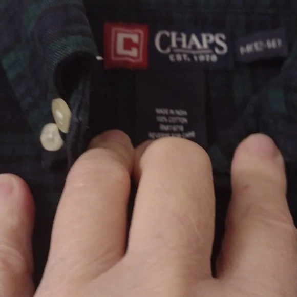 Chaps Black Watch plaid blue green - Picture 3 of 3